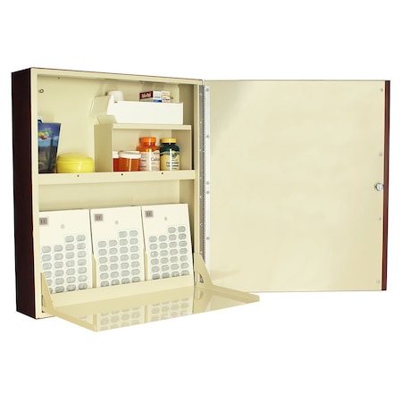 Wood Vinyl Wrapped Cabinets ADA-Compliant In-Room Medication Storage Cabinet WV2795